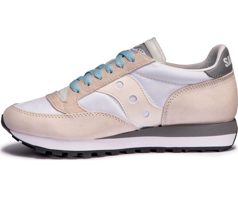 Saucony Jazz 81 Women's Originals White / Khaki / Grey | Canada 022CTVE